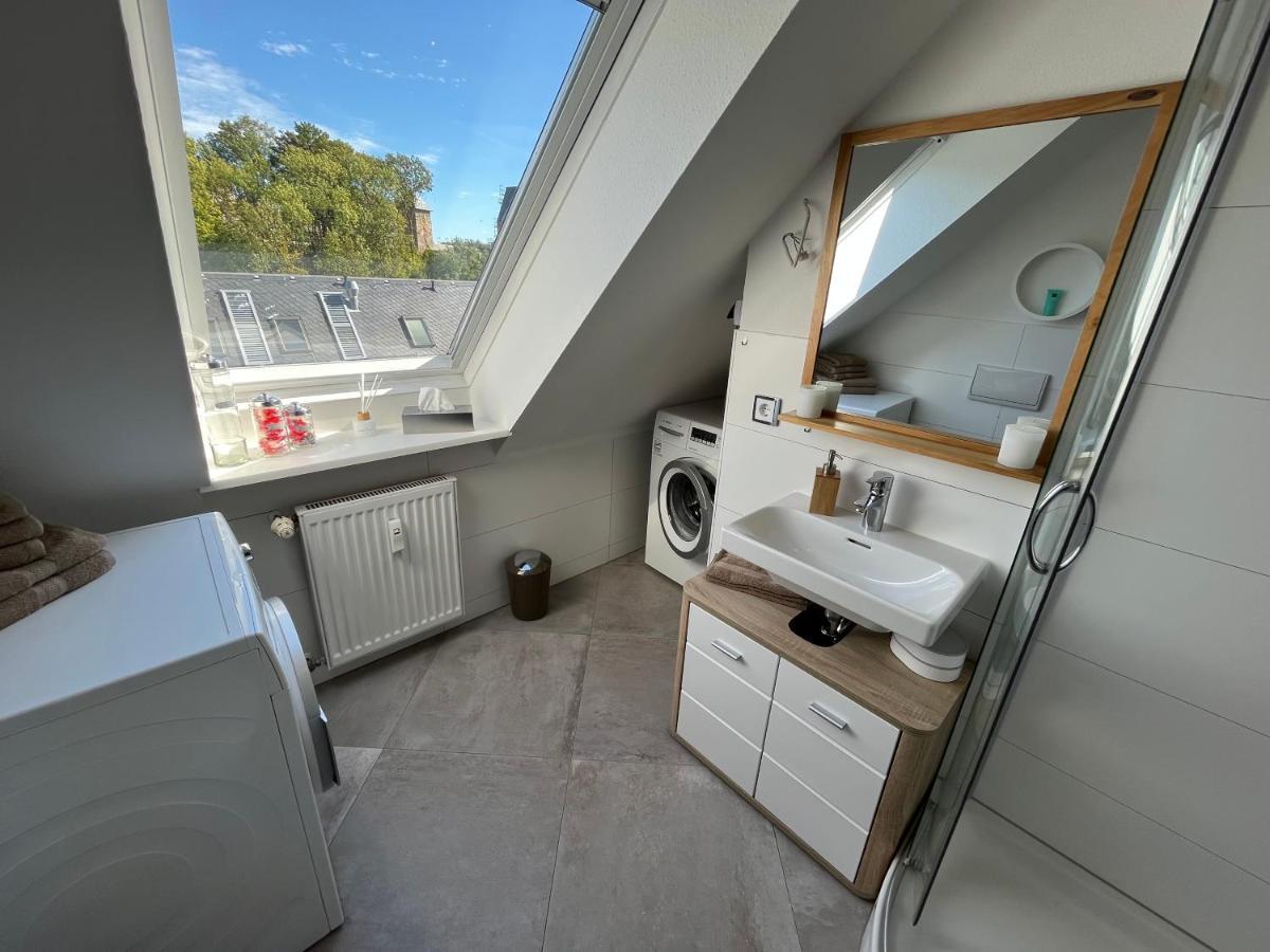 Attraktives Appartement Im Stadtzentrum Plauen Balkon Lift Eksteriør bilde